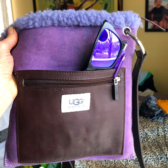 UGG | Bags | Ugg Purple Suede Shearling 